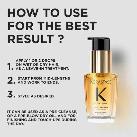 KÉRASTASE Elixir Ultime Hair Oil L'Huile Originale For All Hair Types 30ml