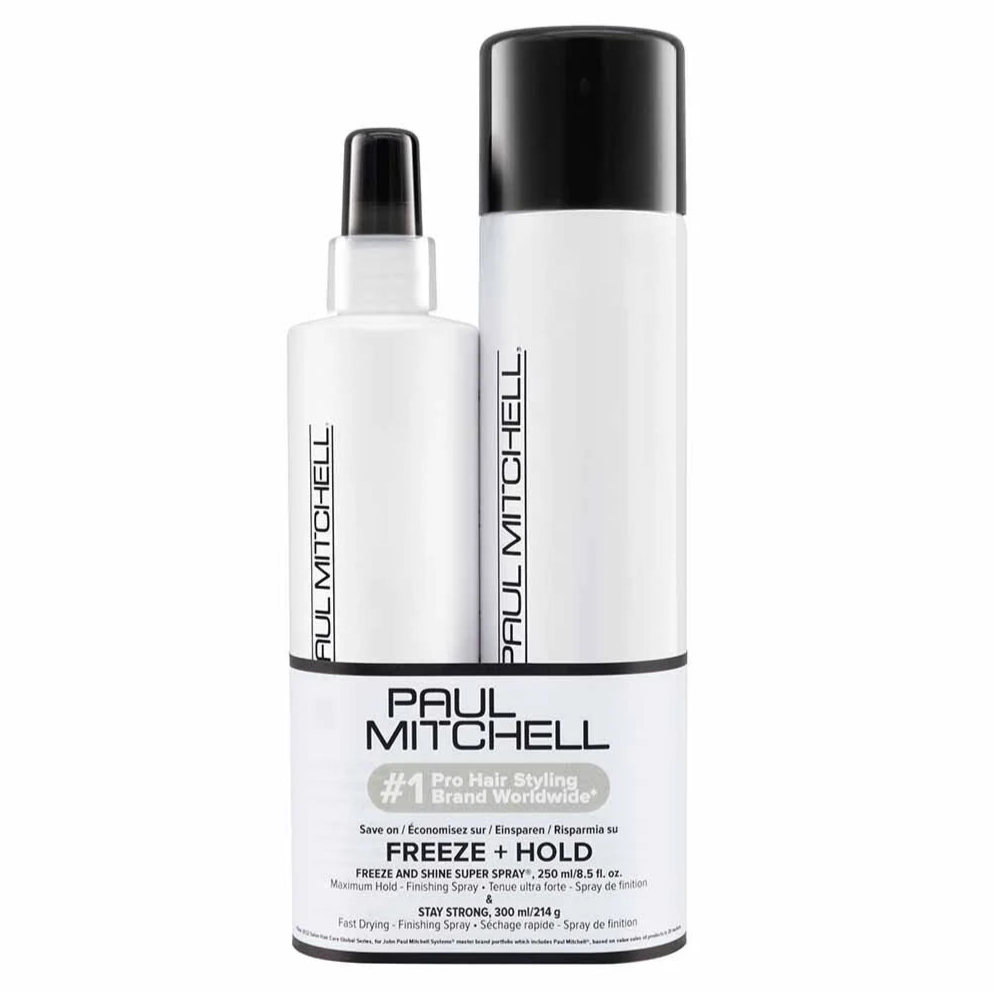 PAUL MITCHELL Freeze and Hold Duo- Super Spray 250ml and Stay Strong 300ml