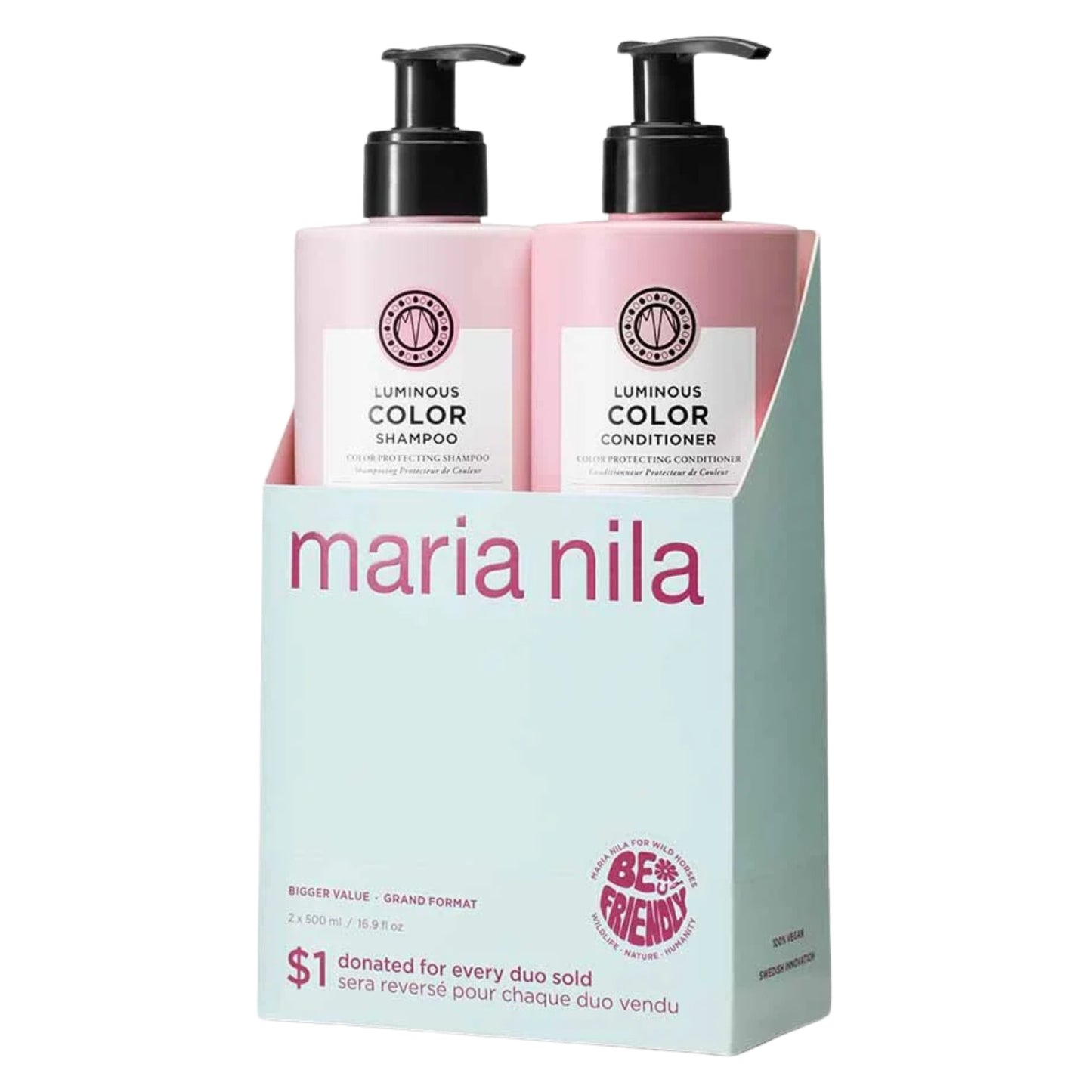 MARIA NILA Luminous Colour Protecting Shampoo & Conditioner Duo 2 x 500ml