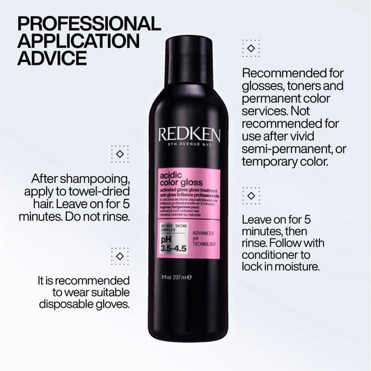 REDKEN Acidic Colour Activated Glass Gloss Treatment 237ml