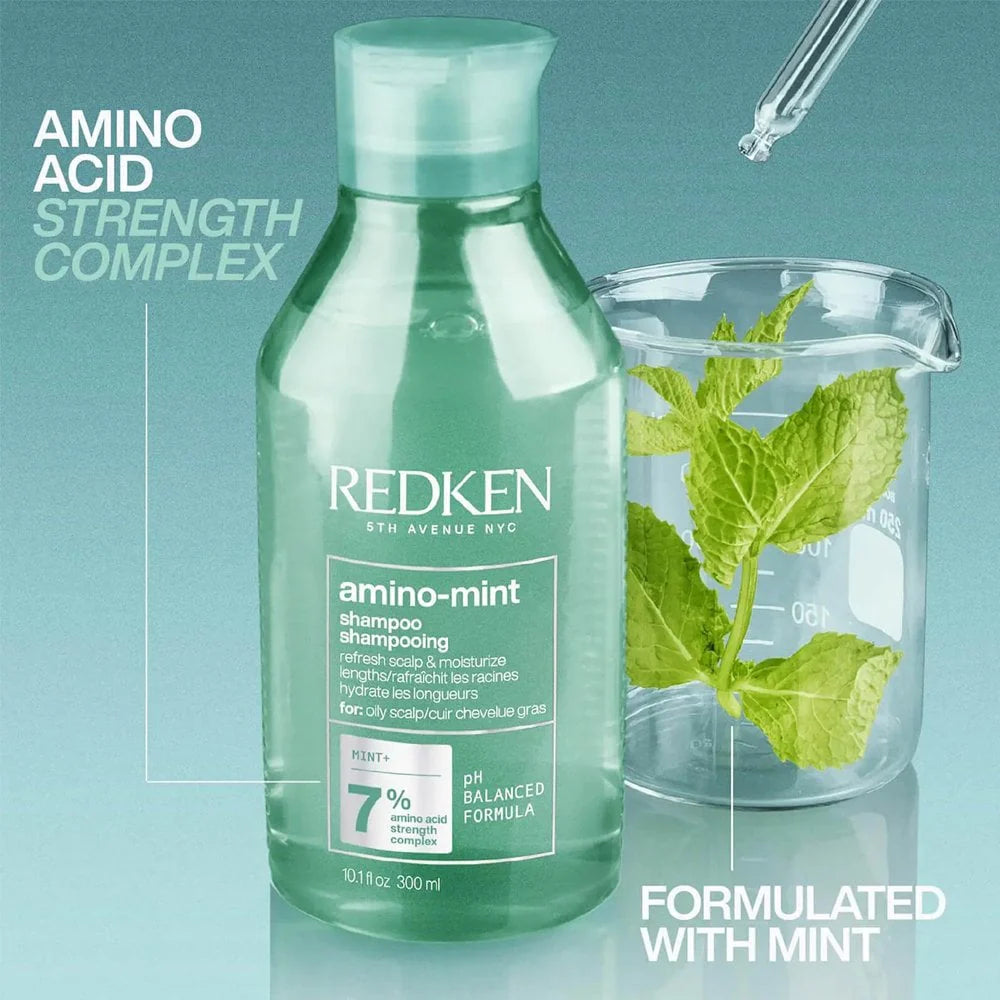 REDKEN Amino-Mint Refresh Shampoo for Oily Scalps 300ml