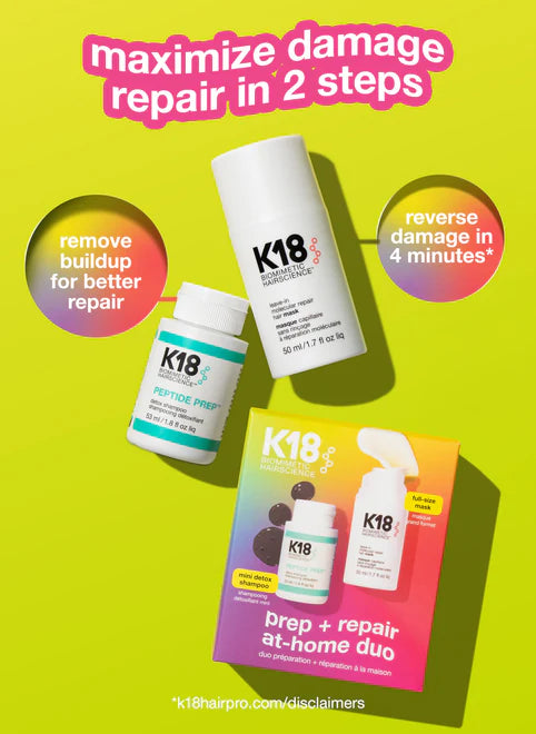 K18 Prep + Repair at Home Duo (Worth £84)