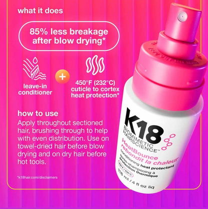 K18 HeatBounce Conditioning Heat Protectant 118ml