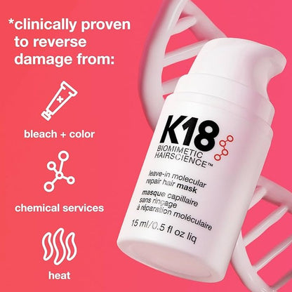 K18 Leave-in Molecular Repair Hair Mask 15ml