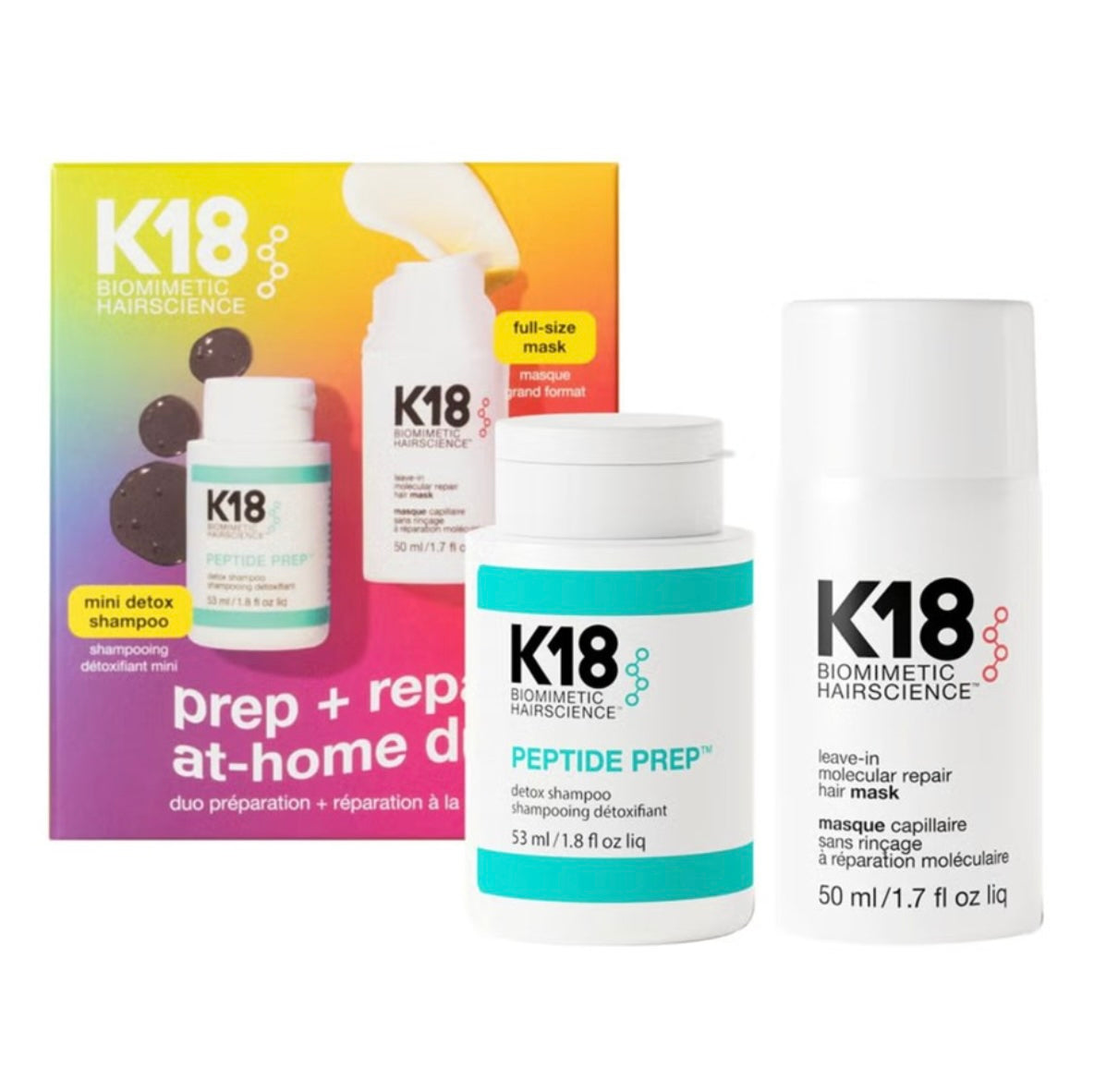 K18 Prep + Repair at Home Duo (Worth £84)
