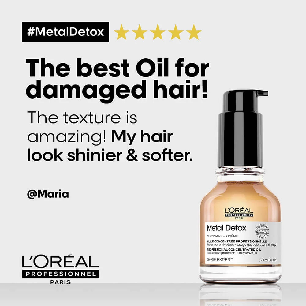 L'ORÉAL Metal Detox Anti-deposit Protector Concentrated Hair Oil 50ml