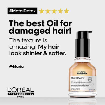 L'ORÉAL Metal Detox Anti-deposit Protector Concentrated Hair Oil 50ml