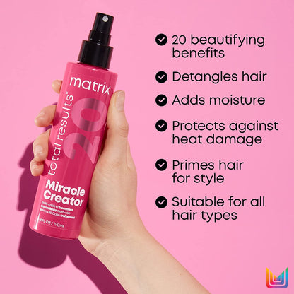 MATRIX Total Results Miracle Creator 20 Leave-In Multi-Benefit Spray for All Hair Types 190ml