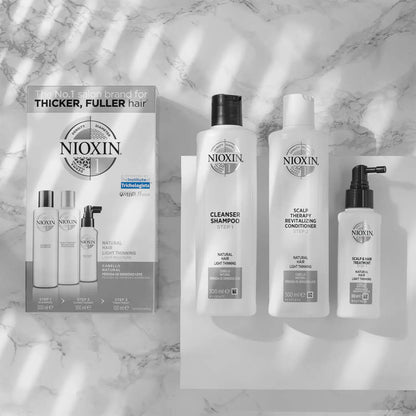 WELLA Nioxin System 1 Scalp & Hair Treatment for Natural Hair with Light Thinning 100ml