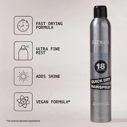 REDKEN Quick Dry 18 Finishing Hairspray 400ml