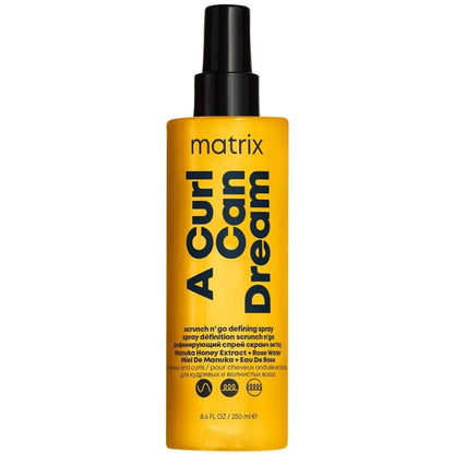MATRIX A Curl Can Dream Scrunch N' Go Defining Spray for Definition on Waves and Curls 250ml